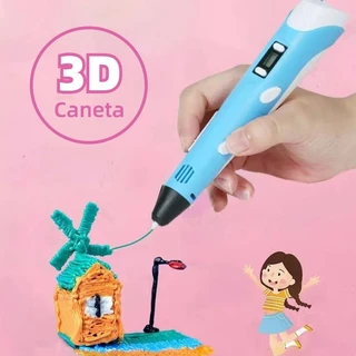 Caneta 3D DIY Desenho Pen Com Tela De LCD Compatível PLA Filamento Brinquedos Crianças
