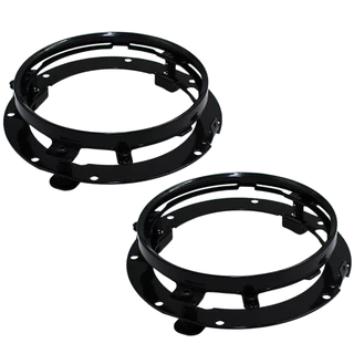 Par Suporte Farol 7 Polegadas Universal Sealed Beam Jeep