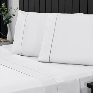 Jogo Cama Lençol Casal Percal 400 Fios Ponto Palito 4 Pçs Lençol Cima Antiácaro Anti-pilling em Oferta na Shopee