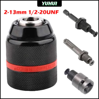 Mandril De Broca De Metal Com Rosca Sem Chave De 2-13 Mm , Haste Hexagonal/SDS/Quadrada , Adaptador De Liberação Rápida 