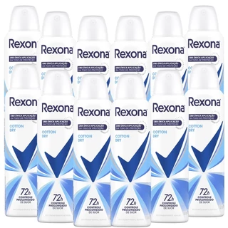 Kit 12 und Desod Aero Rexona Feminino Cotton Dry 150ml em Oferta na Shopee