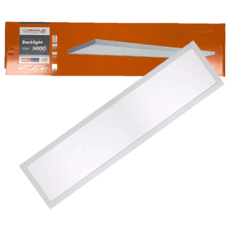 Plafon Sobrepor Retangular 30x120cm 50w Branco Neutro 4000k