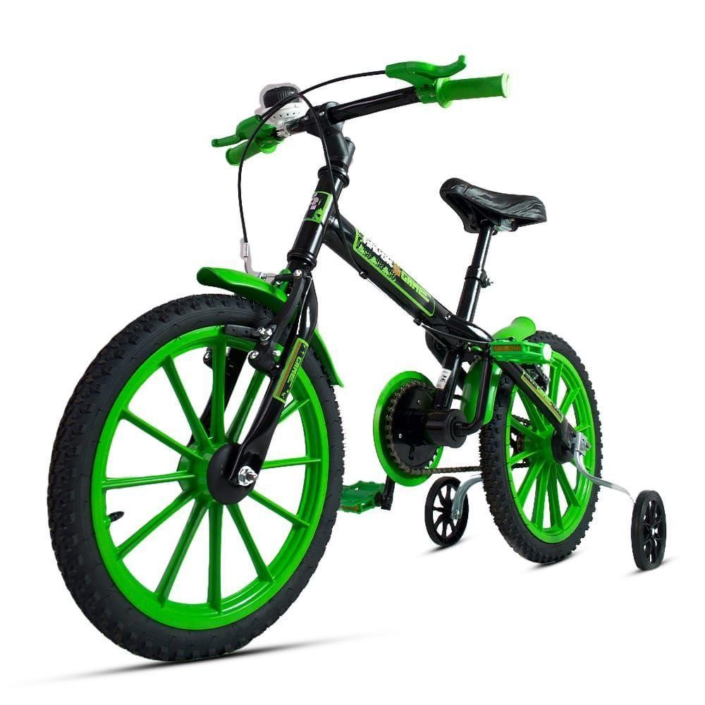 Bicicleta Aro 16 Infantil Com Rodinhas E Buzina 3 A 7 Anos Meninos ...