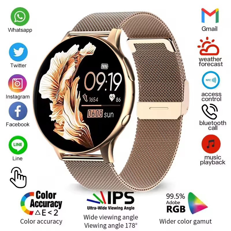 2025 Novas Mulheres SmartWatch Samsung Galaxy Watch 7 Bluetooth Chamada ...