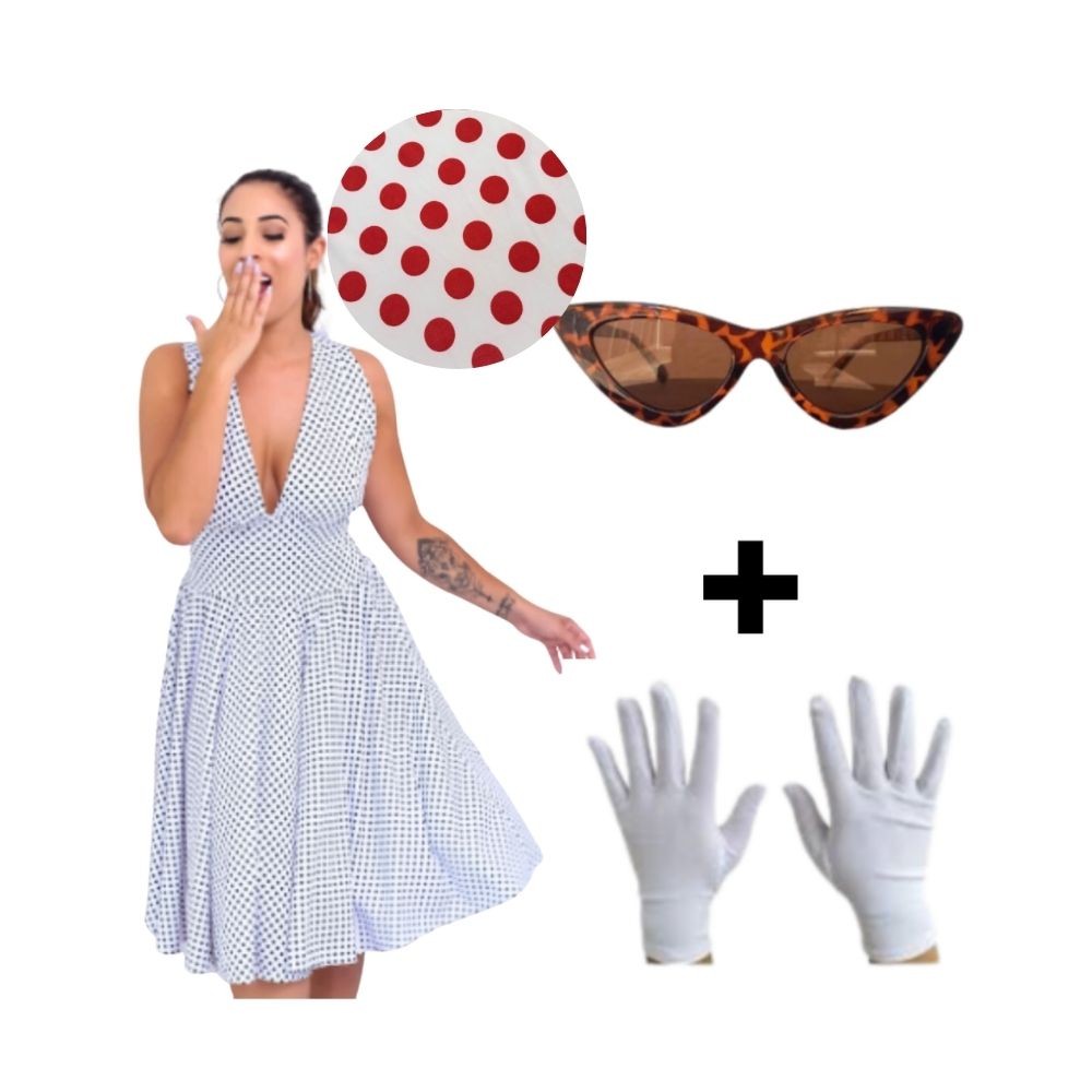 Fantasia Vestido Anos 60 Completa Anos 70 80 Vintage Adulto