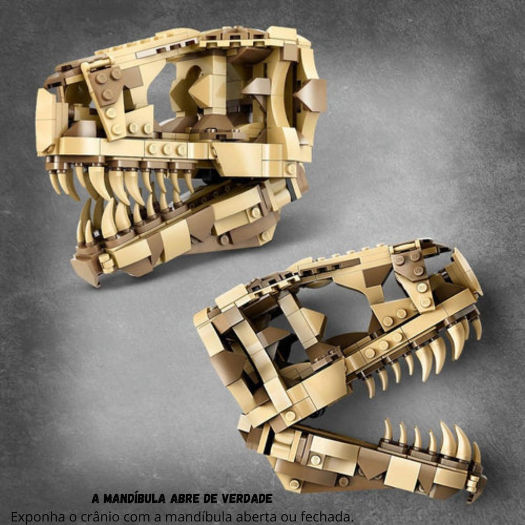 Lego Jurassic World Fósseis de Dinossauros Crânio de T.Rex - 76964