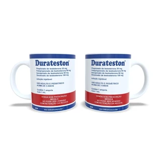 Caneca Maromba Bodybuilder Durateston Divertida em Cerâmica - 325ml