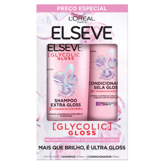 Kit Shampoo 375ml + Cond 170ml Elseve Glycolic Gloss em Oferta na Shopee