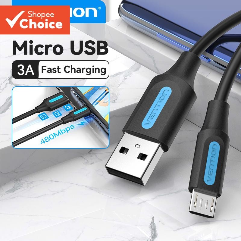 Venção Cabo Micro usb Carregamento Rápido Microusb 2A Para De Telefone Android Carregador