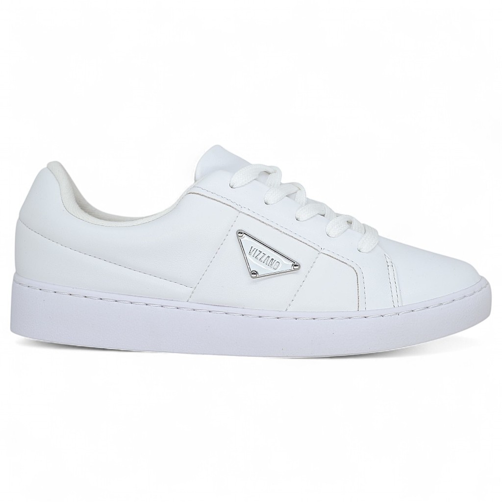 Tenis Feminino Casual Vizzano Branco Flatform Conforto Macio