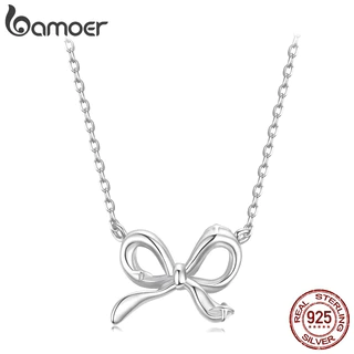 Bamoer 925 Prata Esterlina Colar Arco Arte Design Moda Jóias Presente Feminino em Oferta na Shopee