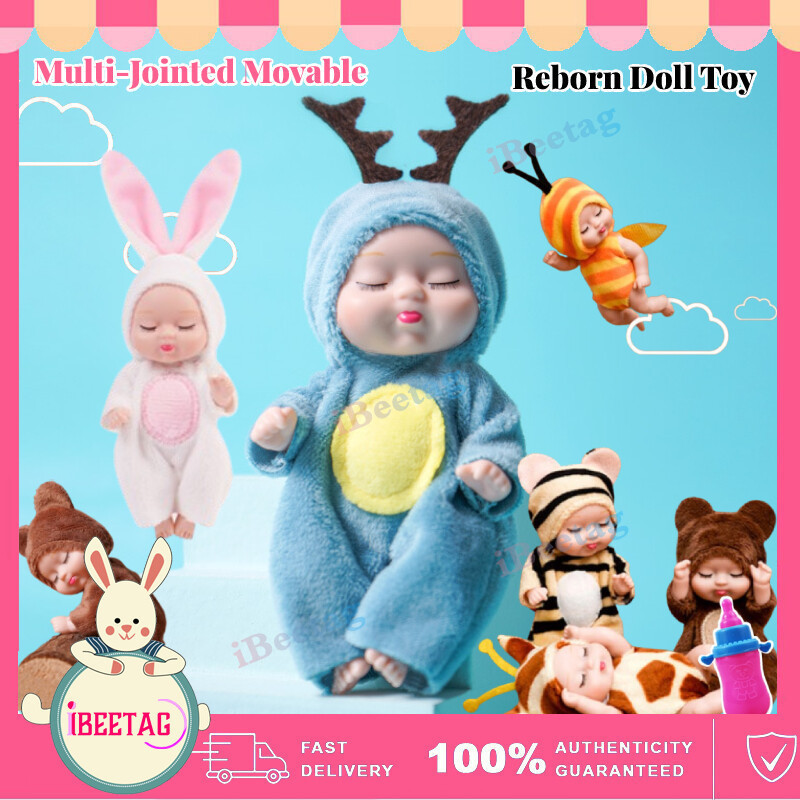 Boneca Reborn Barata Realista que Fala + Chupeta + Bolsinha e Roupinha Cílios Boneca Reborn Menina