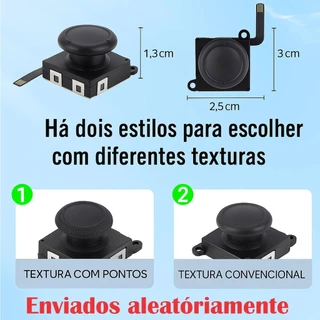 Analógico Hall Effect Compatível com Controle Joy-Con de Nintendo Switch