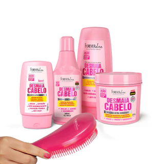 Kit Desmaia Cabelo Forever Liss GANHE Escova Para Pentear em Oferta na Shopee