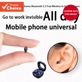 SK19 Fones de Ouvido Bluetooth 5.3 Intra-auriculares Verdadeiros Cancelamento de Ruído HiFi para Dormir