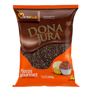 Granulado em Flocos Macio Sabor Chocolate ao Leite 500g CACAU FOODS