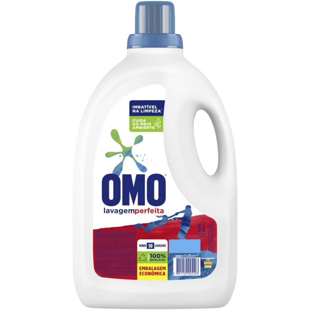 Lava Roupa Sabão Líquido OMO Lavagem Perfeita - 5L
