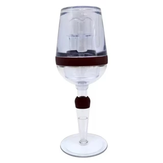 AERADOR DE VINHO EM FORMATO DE TACA OXIGENADOR DECANTER FILTRO PORTATIL LUXO EM ACRILICO