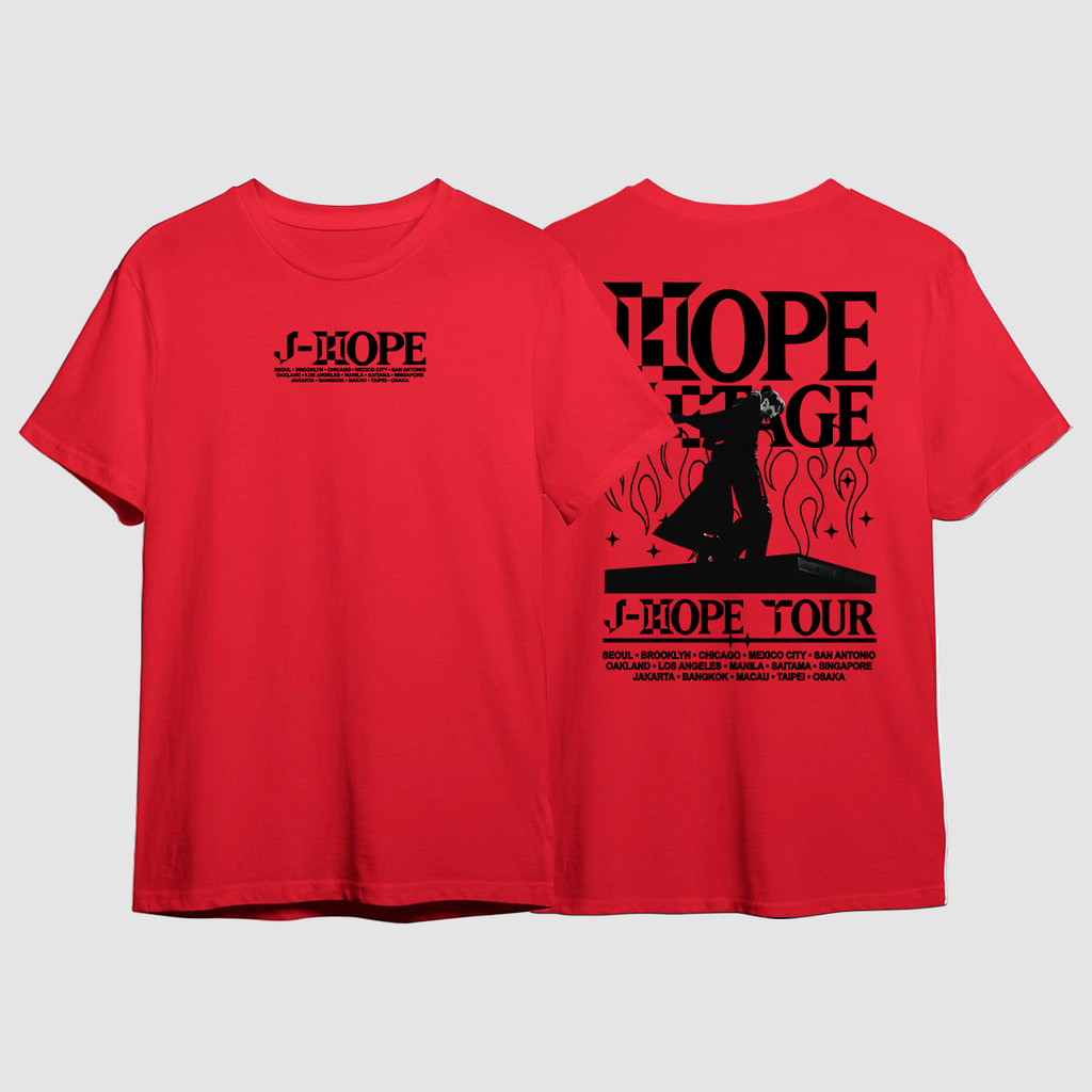 Camiseta J-hope Tour Mundial Solo On The Stage World Cantor E