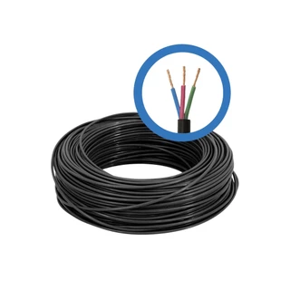 CABO PP 500V 3X2,5MM FLEXÍVEL CABO PARA EXTENSÃO 3 VIAS ROLO COM 10 METROS 20 METROS 30 M 40 M 50 M