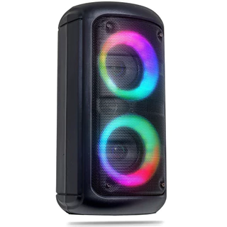 Caixa De Som Bluetooth Portátil Grasep Modelo Partybox Pendrive Usb Cartão Sd Rádio Fm Auxiliar P2