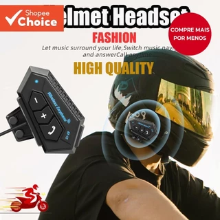 BT12 Capacete Da Motocicleta Fone De Ouvido Bluetooth Moto Fones Sem Fio Mãos-Livres Anti-Interferência À Prova Dwaterpr