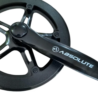 Pedivela Absolute 38D 170mm Single Aço C/ Protetor Bike Mtb