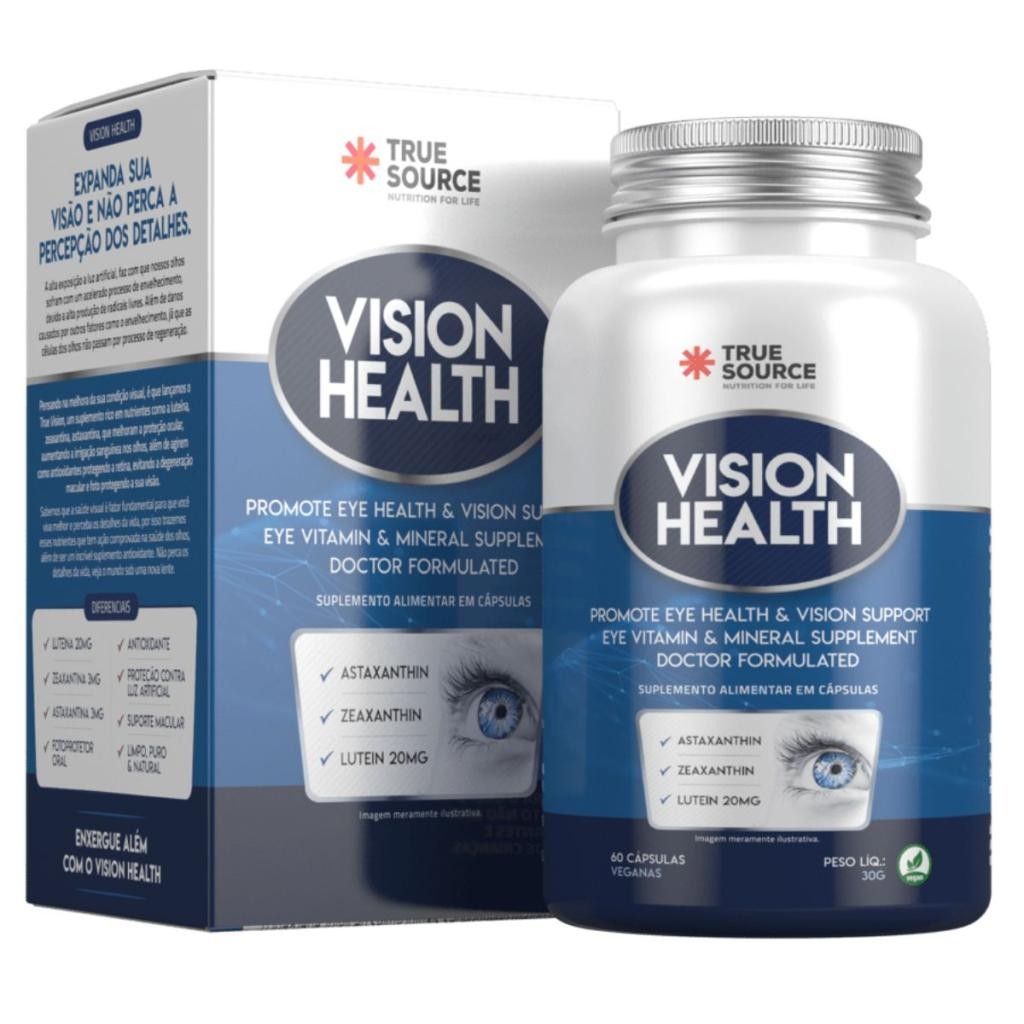 True Vision Health Vegan Ocular 60 Caps True Source | Shopee Brasil