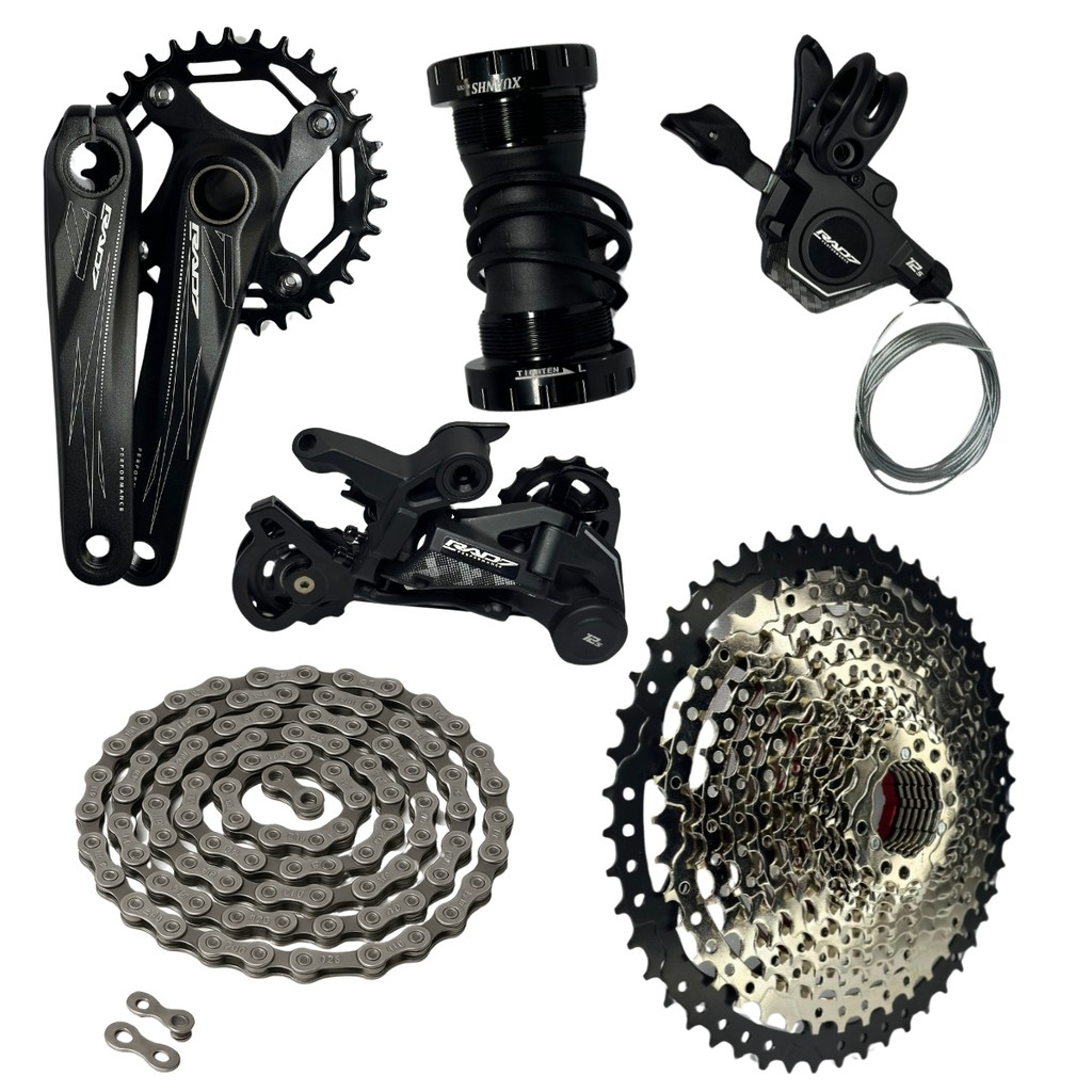 Grupo Completo Rad7 1/12 com K7 11x50 com o Pedevela Integrado | Shopee ...