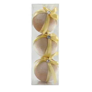 Bolas Enfeite De Natal Rod Gave Champanhe 3 Peças 8cm em Oferta na Shopee
