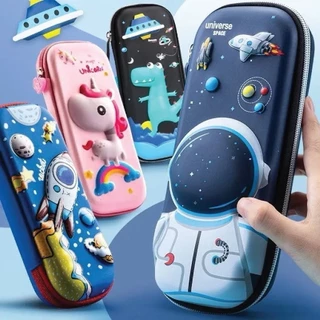 Estojo organizador escolar infantil 3D com divisórias multifuncional menino menina  marisa em Oferta na Shopee