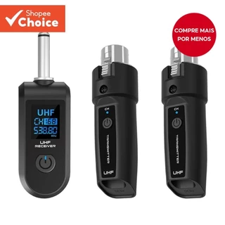 Sistema de Transmissor e Receptor de Microfone Wireless 2.4G XLR para Mixer de Guitarra Dinâmica