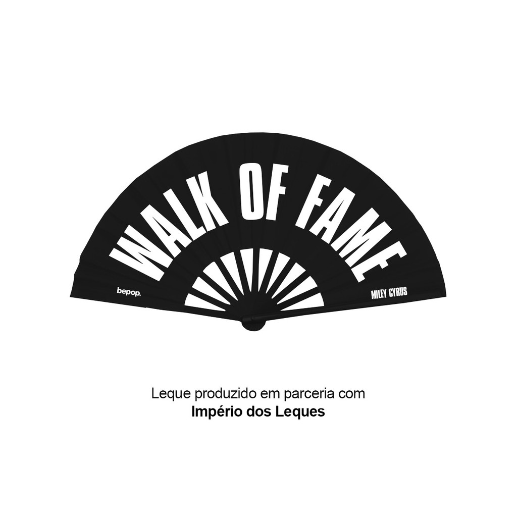 Leque Miley Cyrus - Walk Of Fame (Something Beautiful) Bepop Bepopzinha