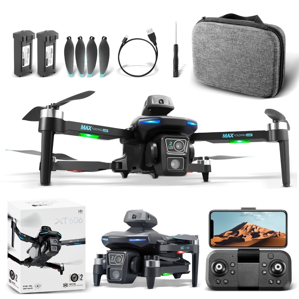 Quadcopterドローン Drone E99 com câmera, drone quadricóptero RC dobrável, brinquedos