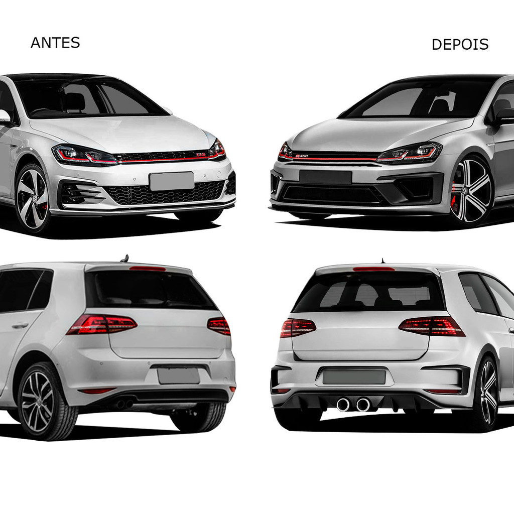 Body Kit Golf 2014 2015 2016 2017 2018 2019 2020 1.4 Gti Modelo R400 ...
