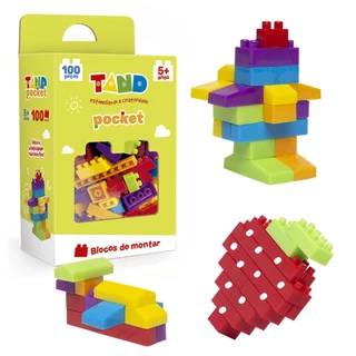 Blocos de Montar Tand Pocket 100 Peças 3329 -Toyster