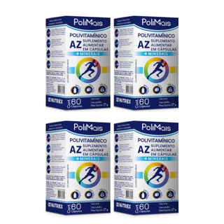 Kit 4 Polimais A-Z Total 240 Cápsulas - Polivitamínico