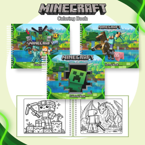 Livro de Colorir Minecraft Capa Dura ( Enviamos Imediatamente )