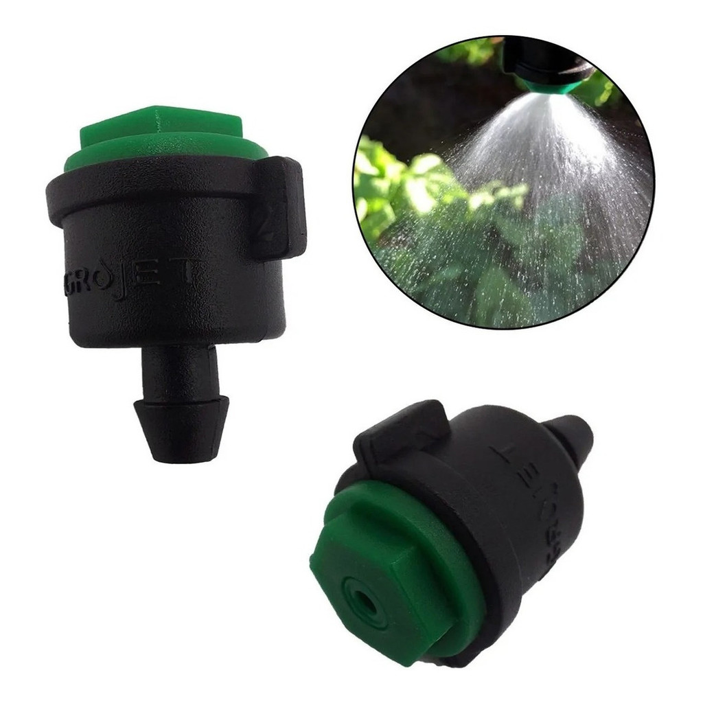 10 Microaspersores De 90° – Riego Eficiente Para Huertos, Invernaderos Y Jardines (1.5-2 Bar, 61-70 L/h)