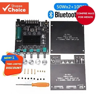 Placa Amplificadora Digital ZK-TB21 MT21 Para Canal Bluetooth 2.1 De Baixo Tom 5.0