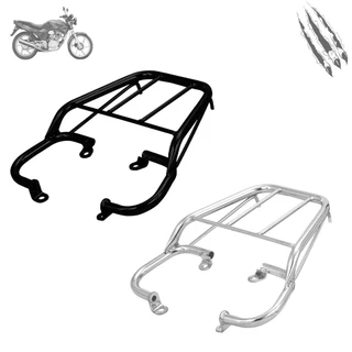 Bagageiro CBX 200 Strada 1994 a 2002 Churrasqueira Cg Cromada Ou Preta Envio Imediato