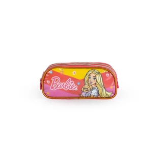 Estojo Escolar Infantil Feminino Barbie Premium Rosa