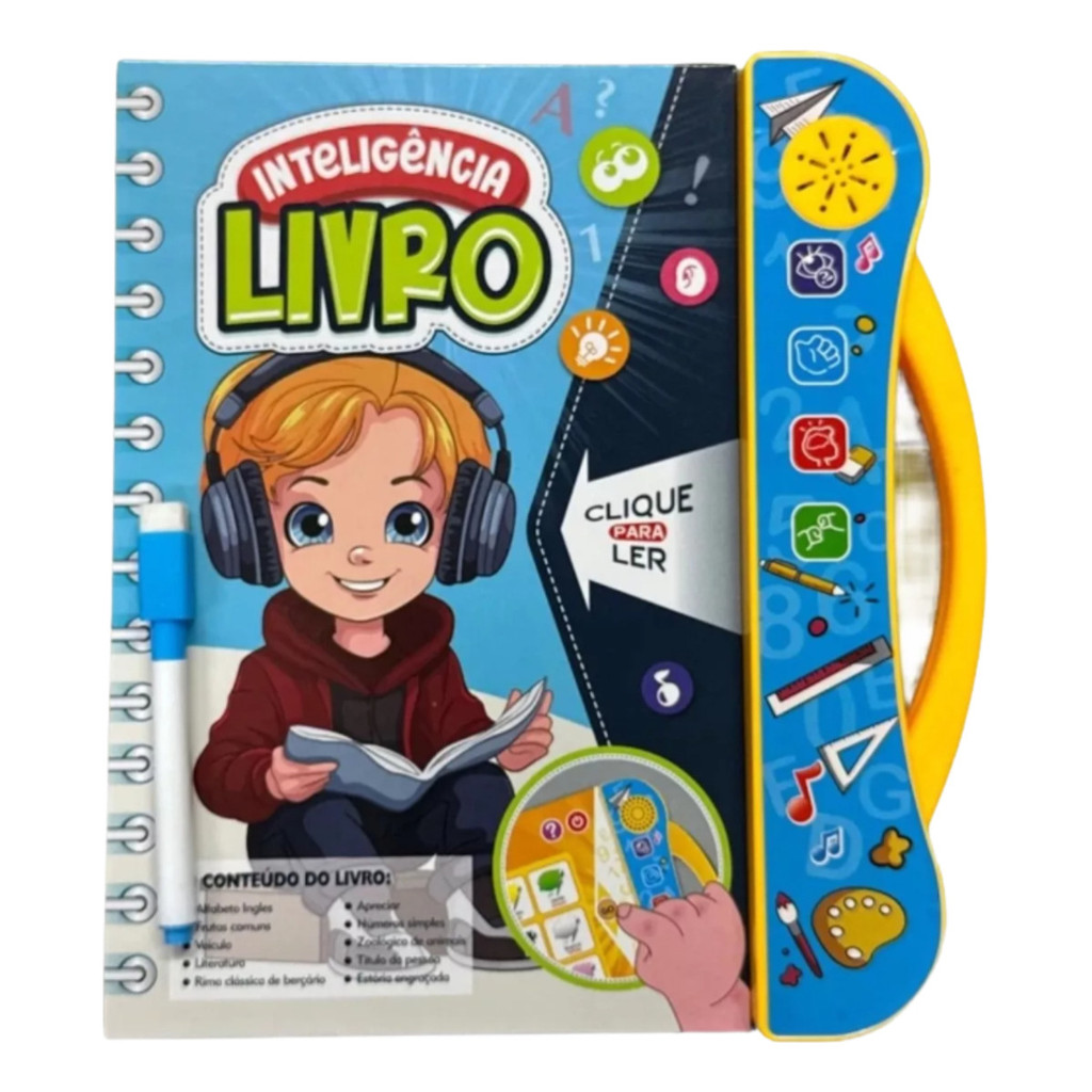 Livro Interativo Infantil Educativo Com Sons Aprendizagem Divertida Com ...
