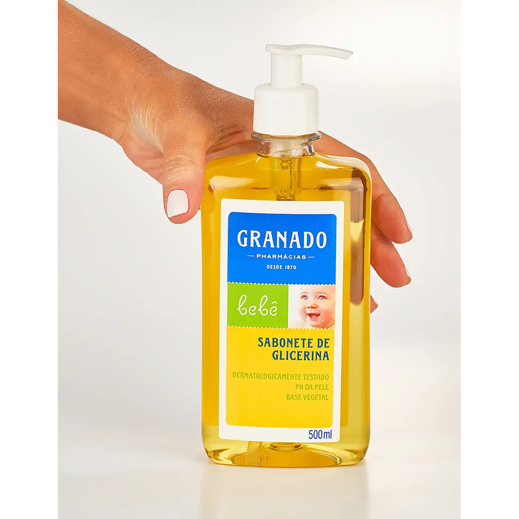 Sabonete Liquido de Glicerina Granado bebe recém nascido 500ml Hipoalergenico