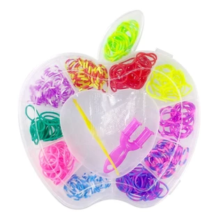 Pulseiras Biju Collection Elástico Pocket Maçã DMT6695 Dm Toys
