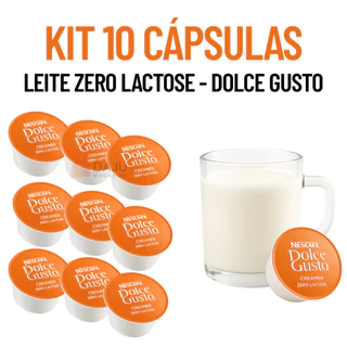 Creamer Zero Lactose Cápsula Compatível Dolce Gusto Kit com 10 Unidades em Oferta na Shopee