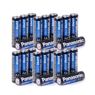 Kit 8,16 ou 24 Pilhas AA Panasonic Zinc Carbon