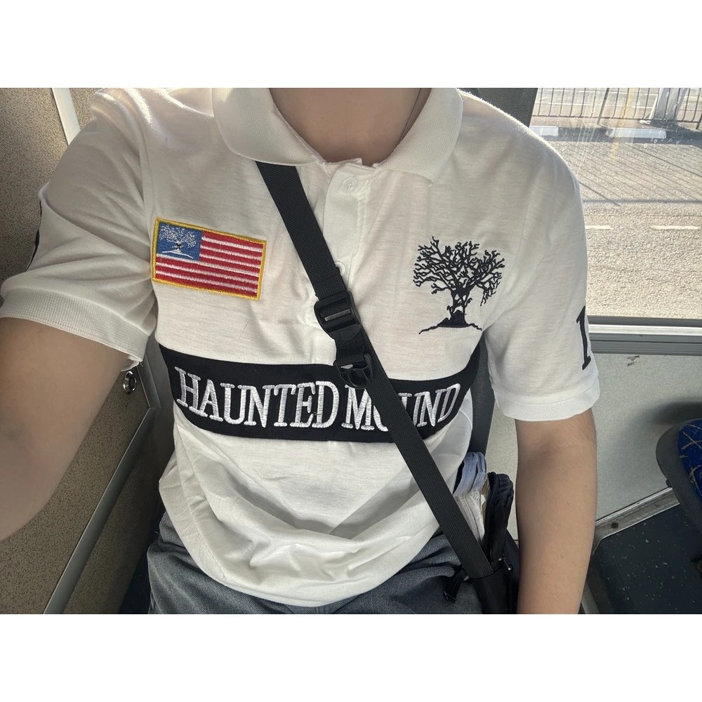 HAUNTED MOUND ポロシャツ swag Футuden П®ло Haunted Mound Hauntaholics Sematary Y2k Camiseta