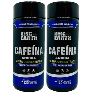 Cafeína 120 Cápsulas - King Earth