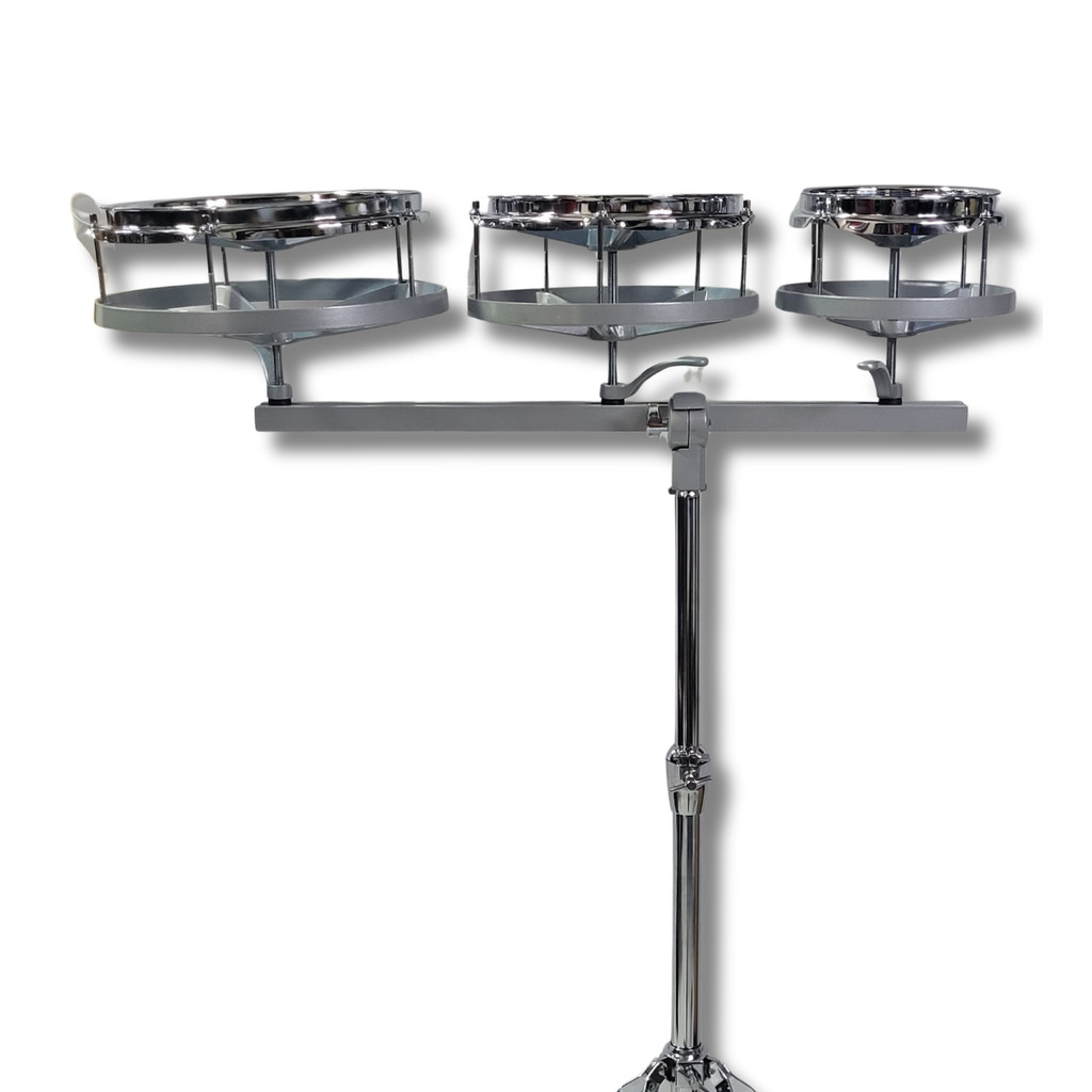 Ro Tom Tom 6 8 10 Metal Cromado Com Estante Turbo JBCT6810